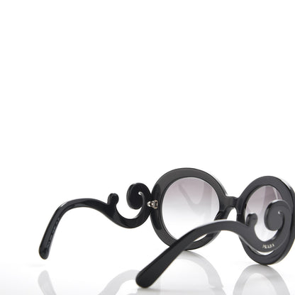 Prada Baroque Sunglasses SPR 27N Black 4 of 7