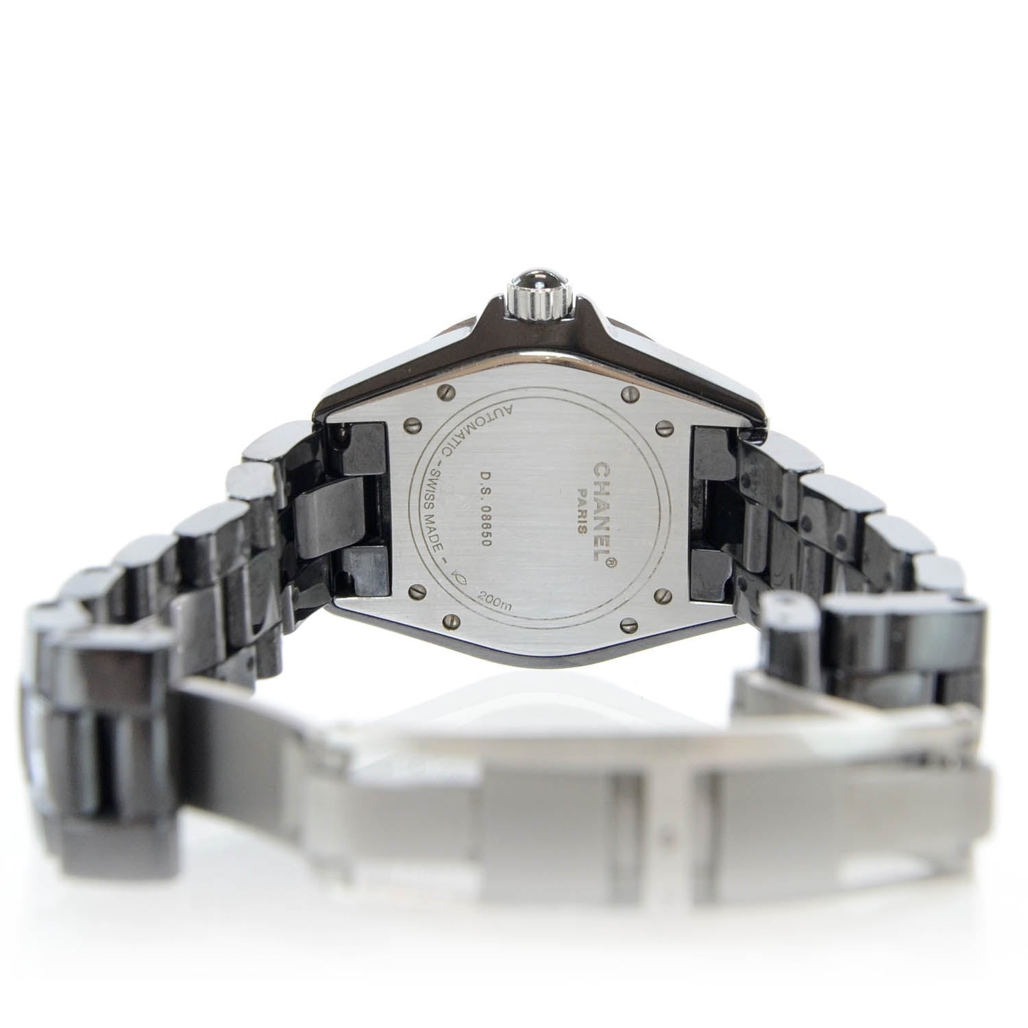 Chanel Stainless Steel Ceramic 38mm J12 Automatic Watch Black 5 of 6