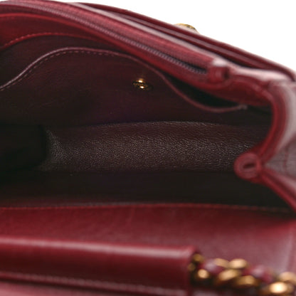 Chanel Lambskin Chevron Quilted Coco Envelope Flap Red 5 of 13