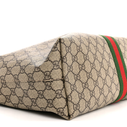 Gucci GG Supreme Monogram Medium Ophidia Shopping Tote Brown 9 of 10