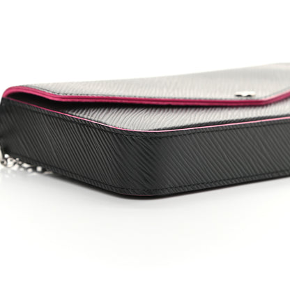 Louis Vuitton Epi Pochette Felicie Black Hot Pink 10 of 18