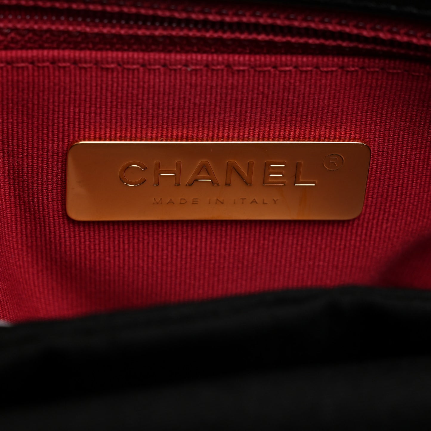 Lambskin Quilted Medium Chanel 19 Flap Black