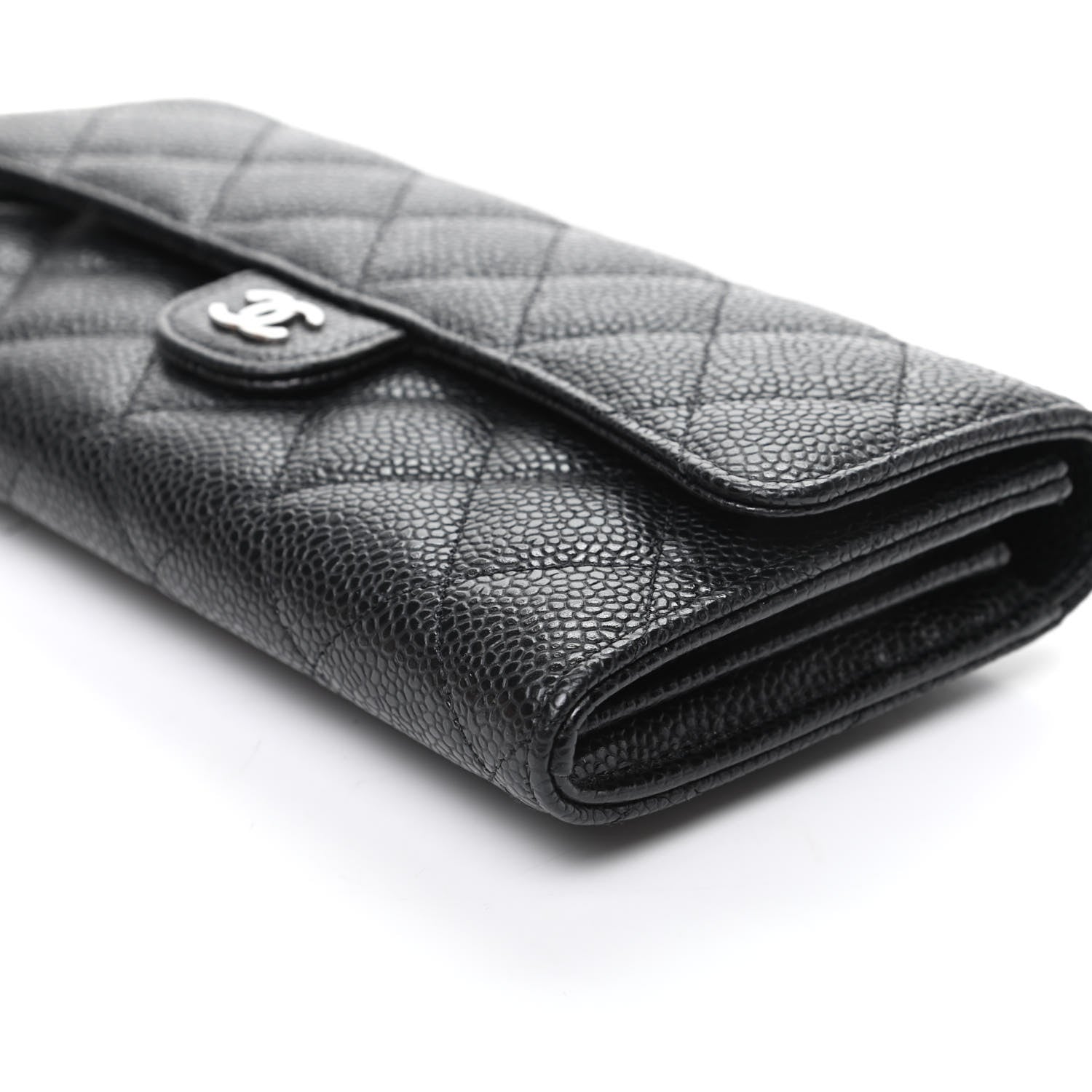 Chanel Caviar Quilted Large Flap Wallet Black 9 of 10
