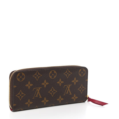 Louis Vuitton Monogram Clemence Wallet Fuchsia 2 of 6