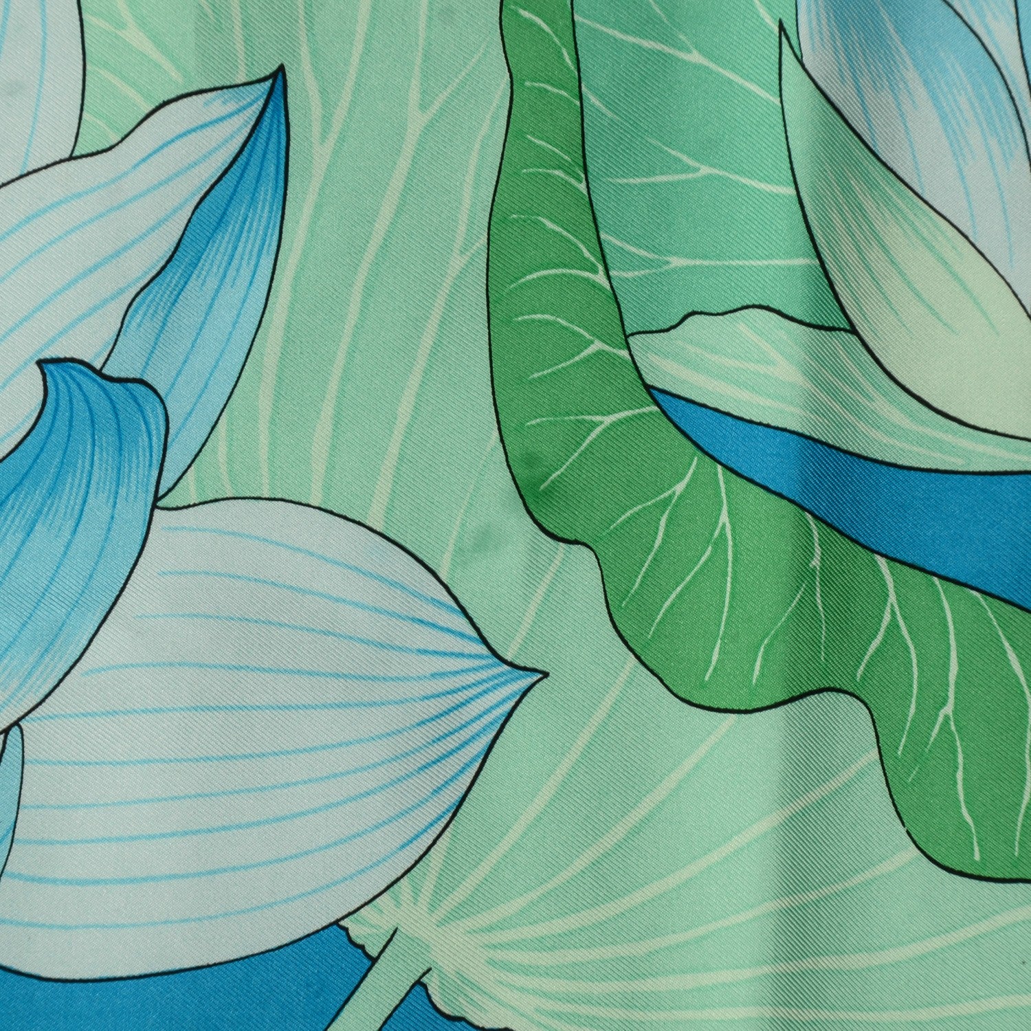 Hermes Silk Fleurs de Lotus Scarf 90 4 of 10