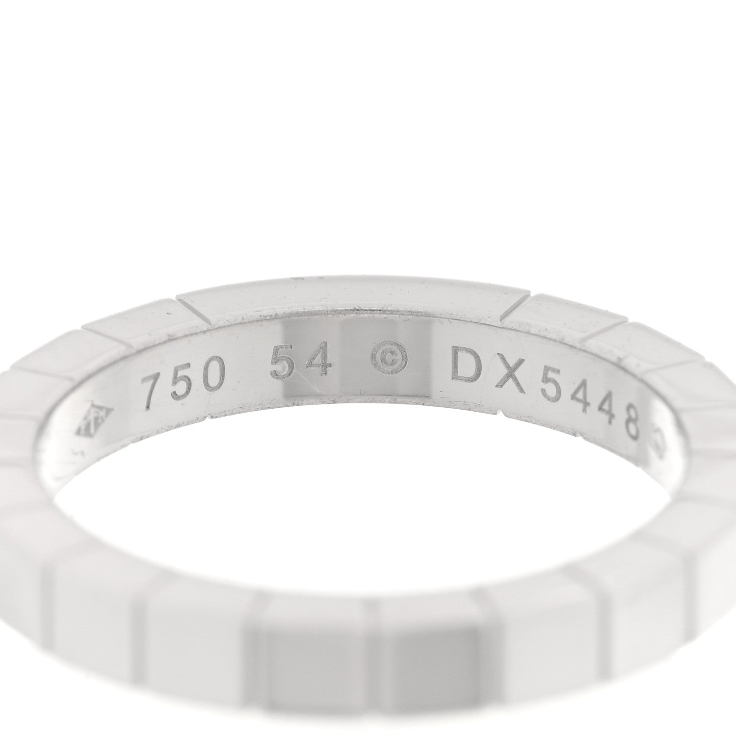 Cartier 18K White Gold Lanieres Ring 54 7 4 of 4