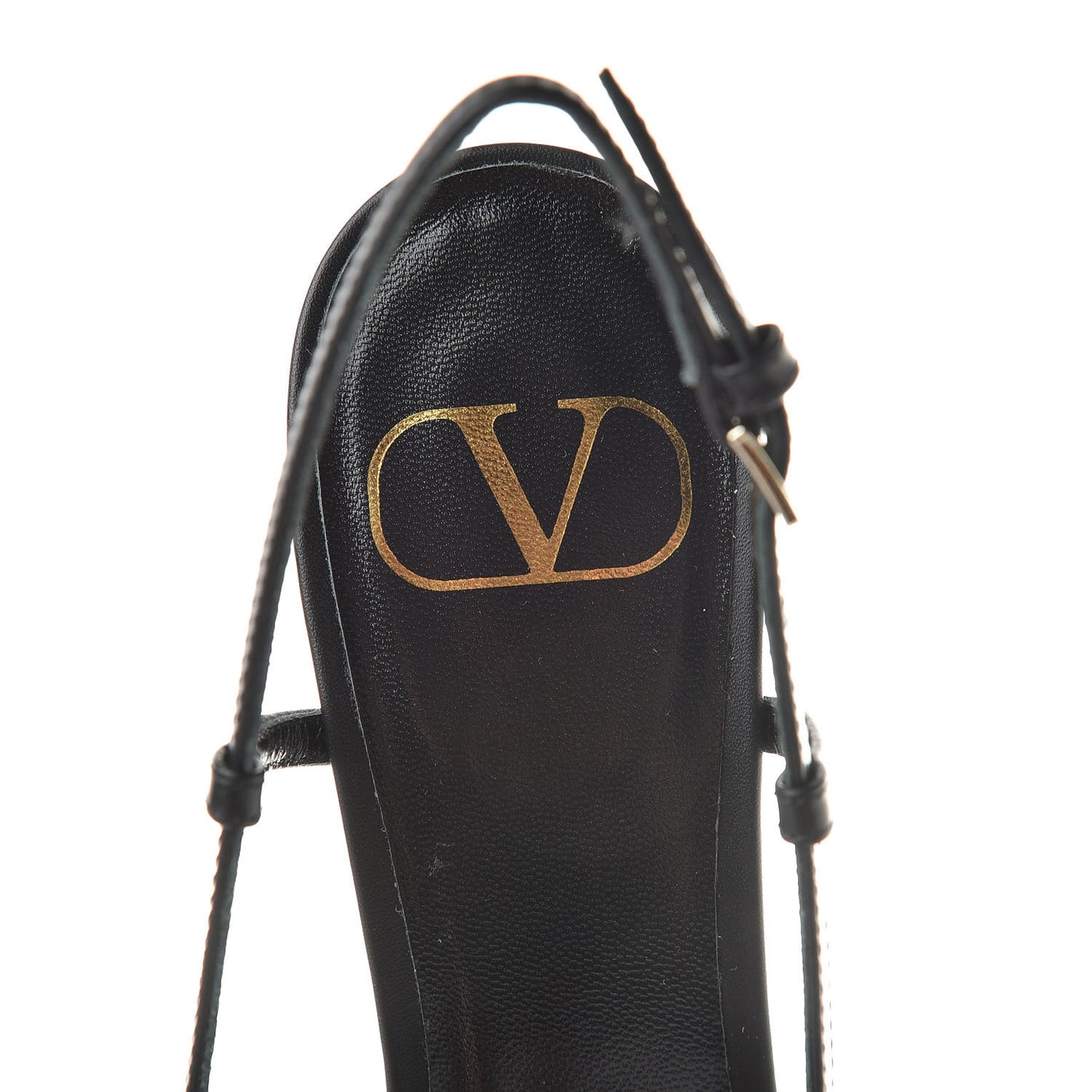 Calfskin Tonal Vlogo Slingback 80mm Pumps 37 Black