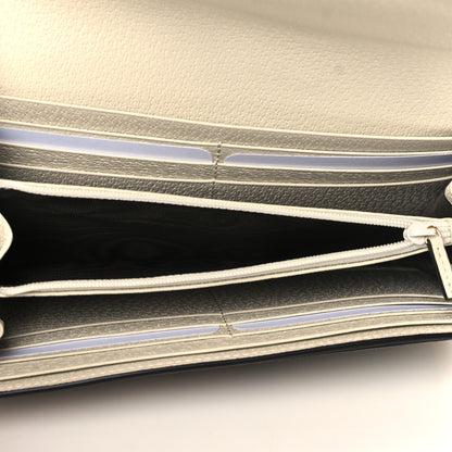 Gucci GG Supreme Monogram Flora Web Ophidia Continental Wallet White 5 of 8