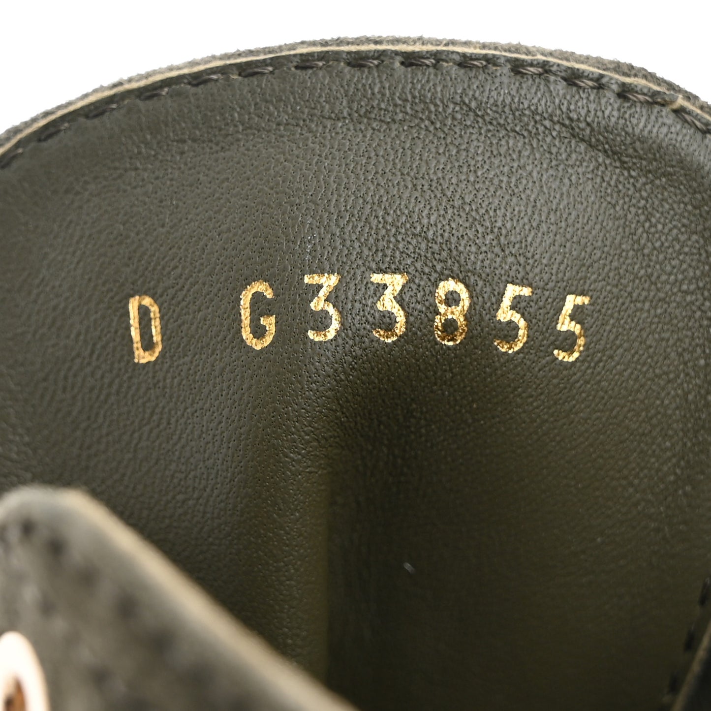 Suede Patent Cap Toe CC Boots 35.5 Khaki