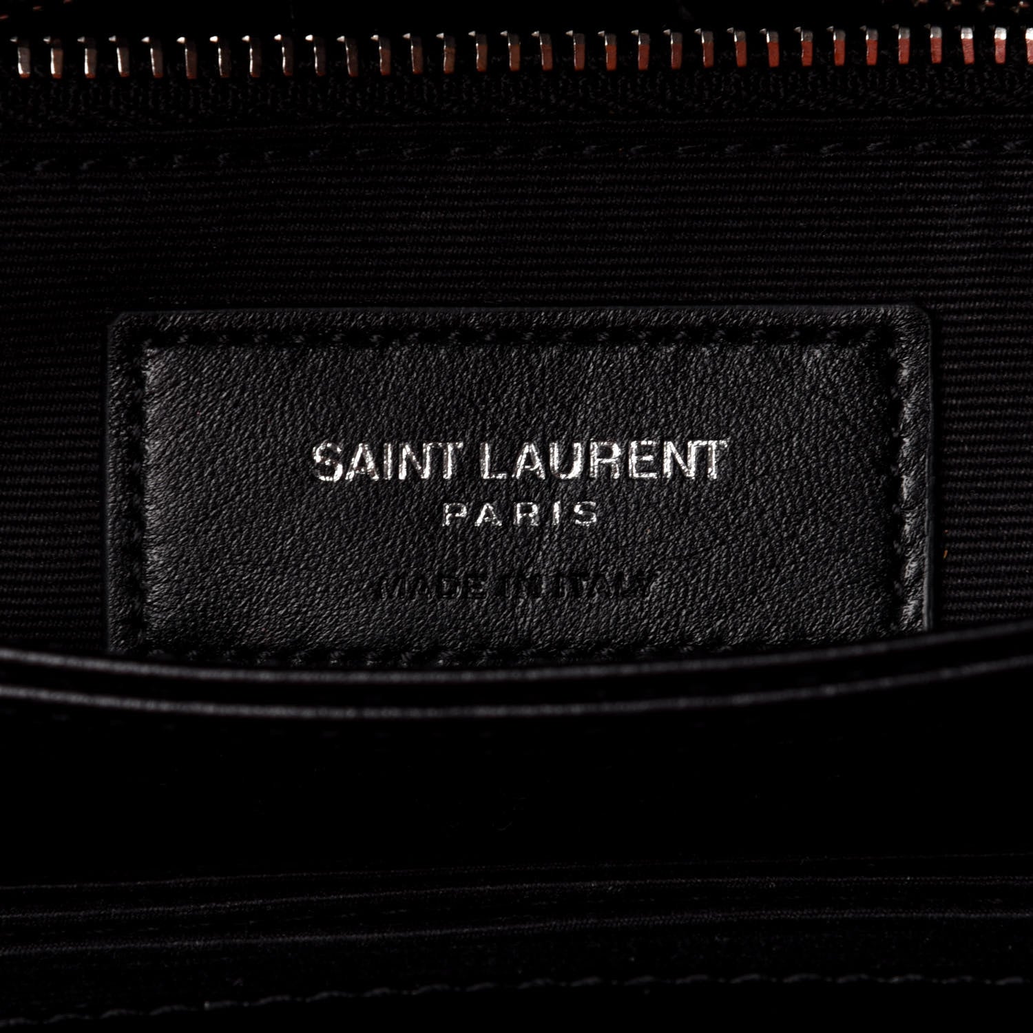 Saint Laurent Calfskin Y Quilted Monogram Toy Loulou Crossbody Bag Black 7 of 12