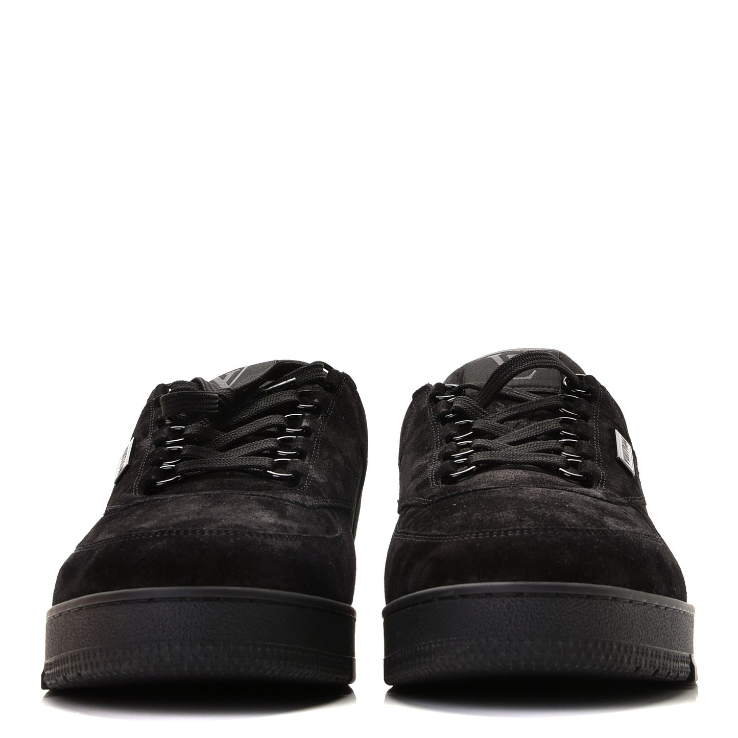 Suede Uniform Sneakers 10 Black
