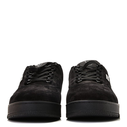 Louis Vuitton Suede Uniform Sneakers 10 Black 3 of 9