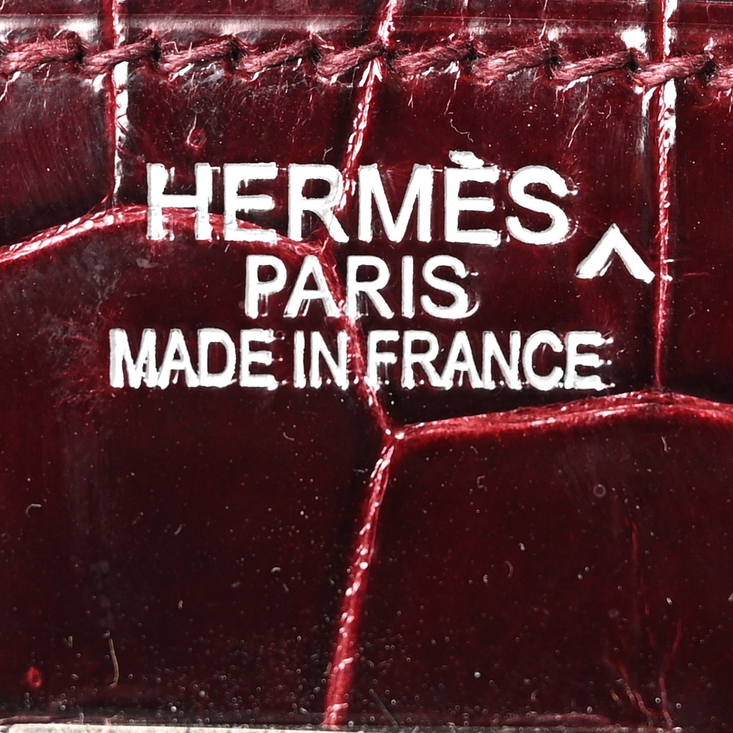 Shiny Porosus Crocodile Birkin 35 Bourgogne