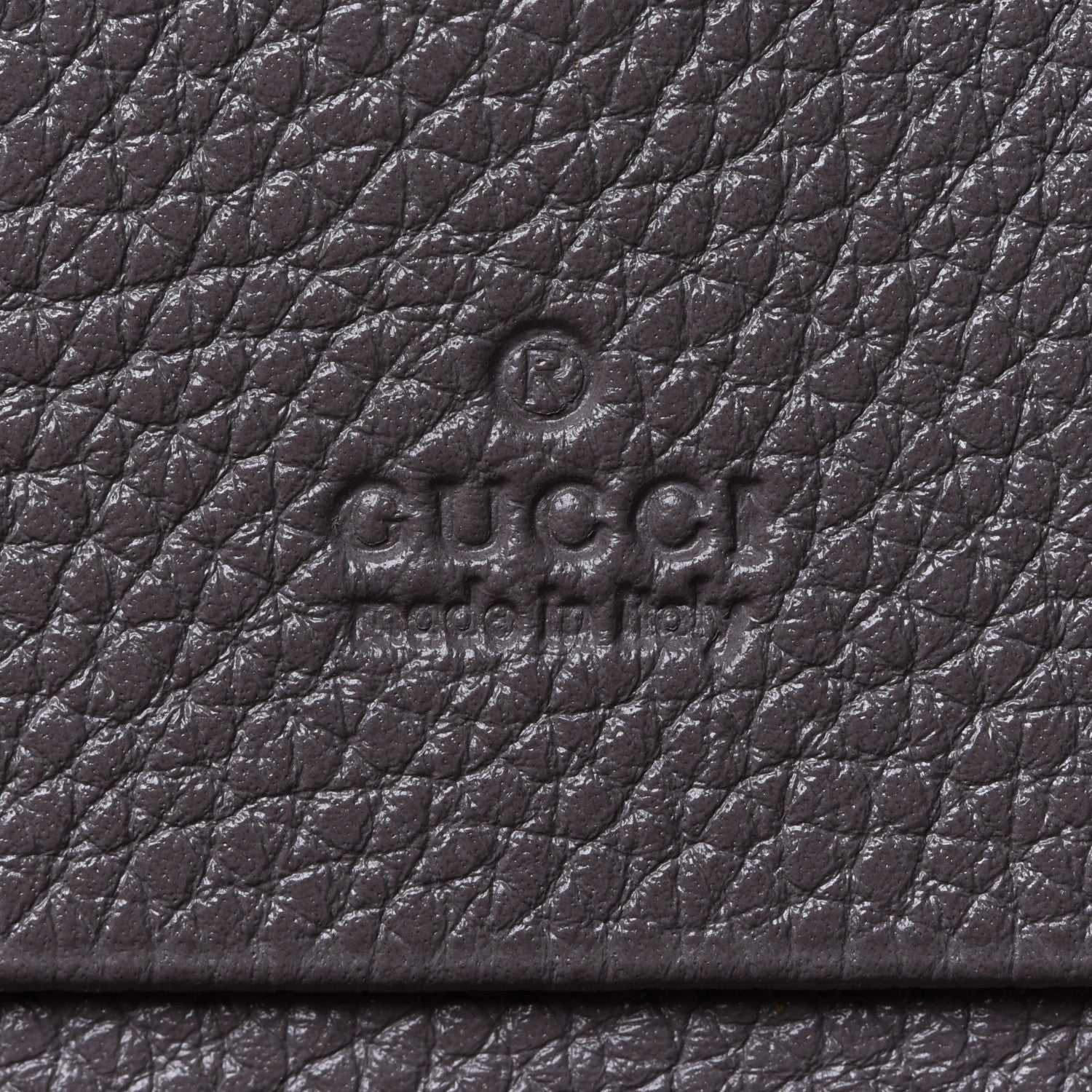 Gucci Grainy Calfskin Zumi Chain Card Case Wallet Dusty Grey 6 of 9