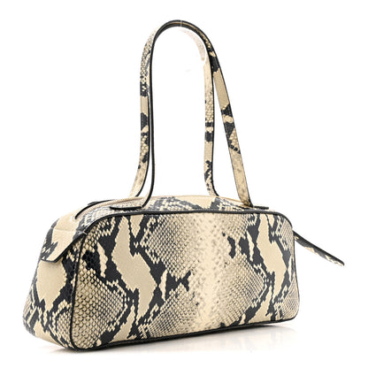 Khaite Calfskin Python Embossed Simona Shoulder Bag Natural 3 of 9