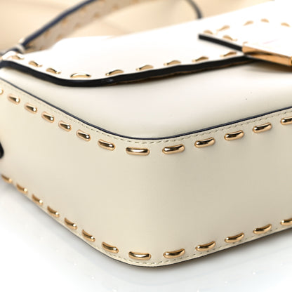 Fendi Vitello King Metal Stitch Baguette Pergamena 8 of 14