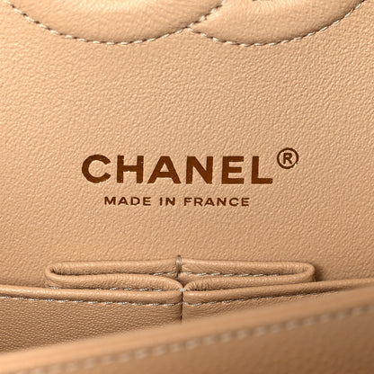 Chanel Caviar Quilted Medium Double Flap Beige Clair 6 of 11