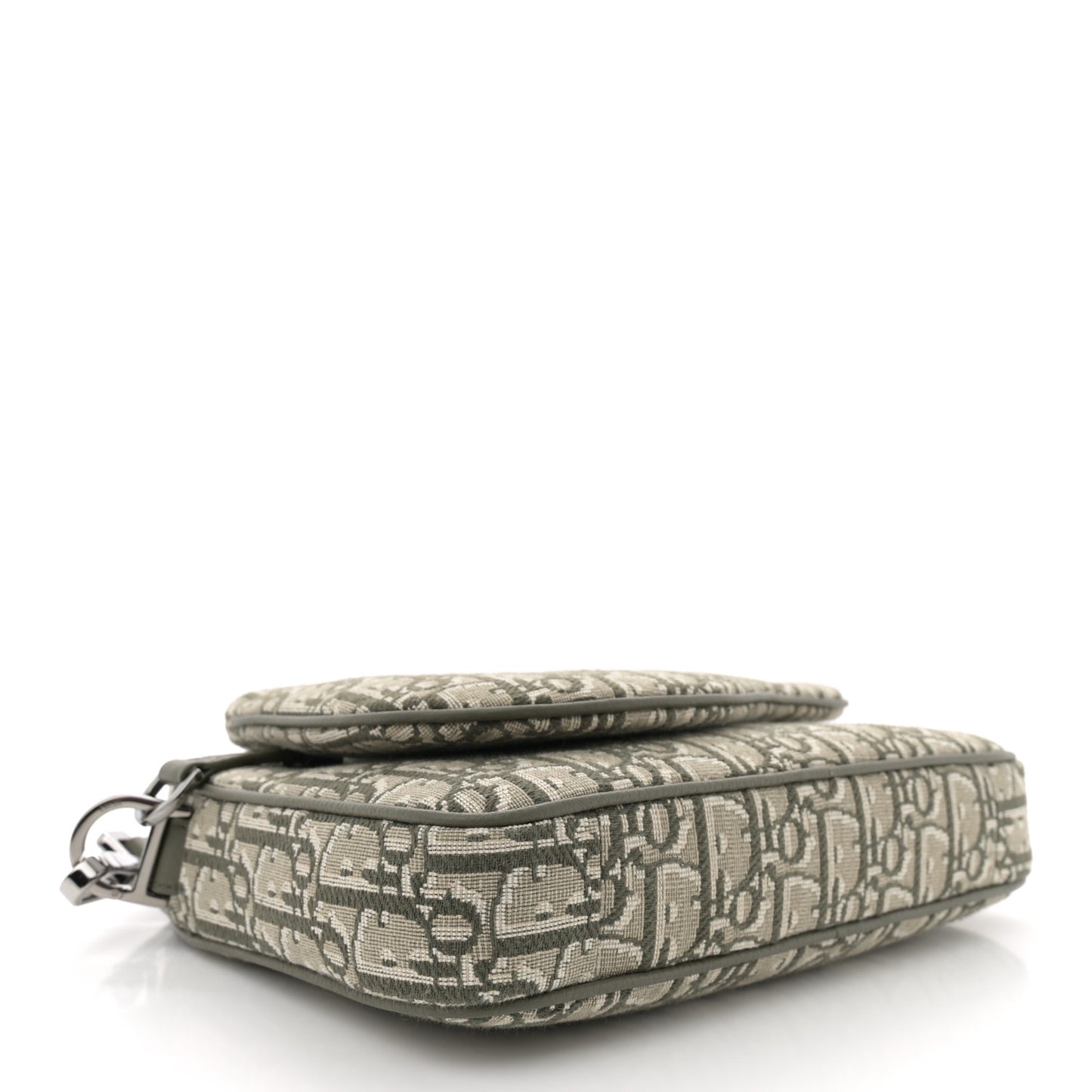 Oblique Saddle Triple Pouch Green