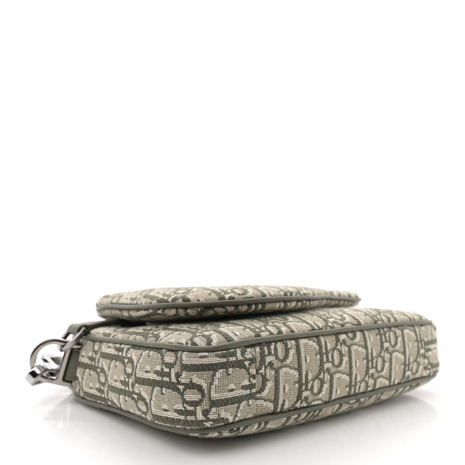 Christian Dior Oblique Saddle Triple Pouch Green 4 of 10
