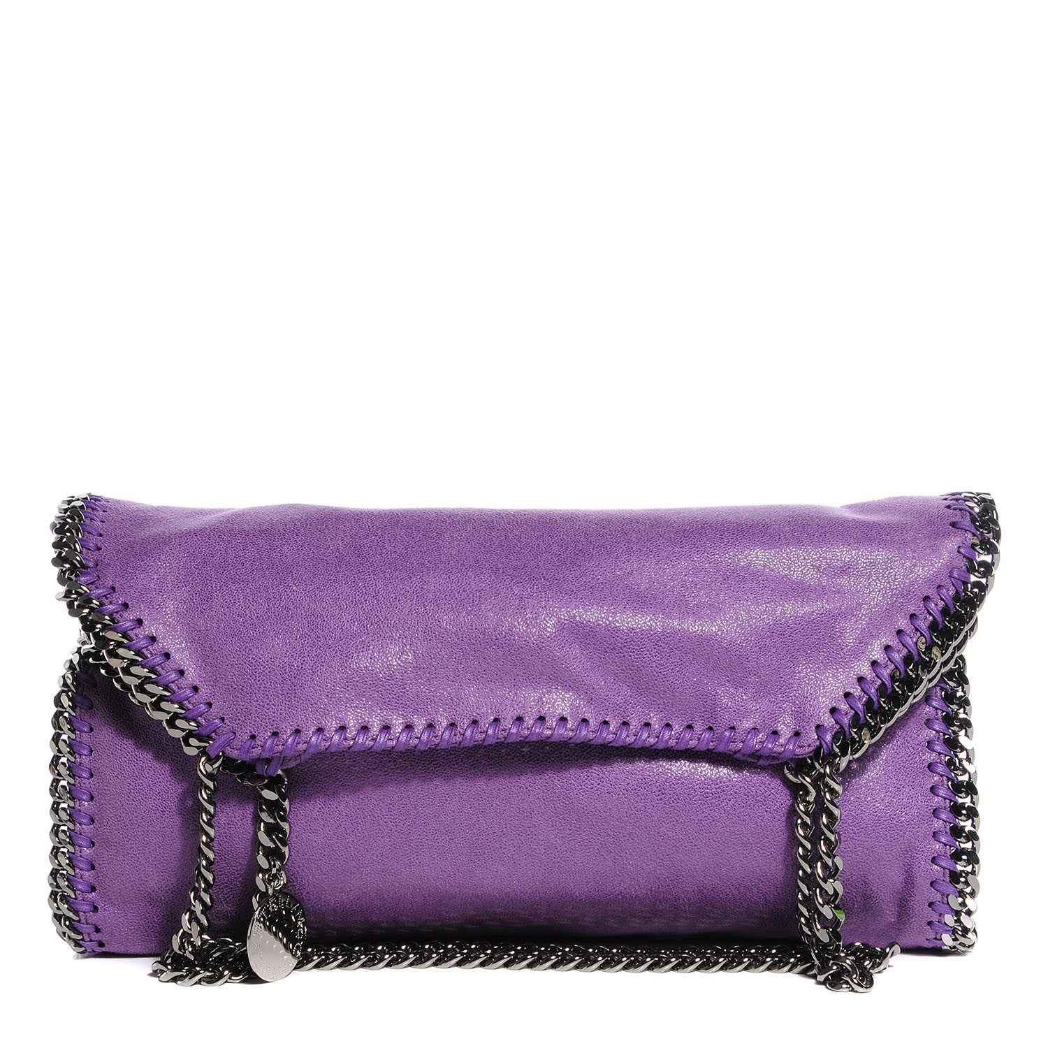 Stella McCartney Faux Leather Shaggy Deer Falabella Small Tote Bright Purple 1 of 8