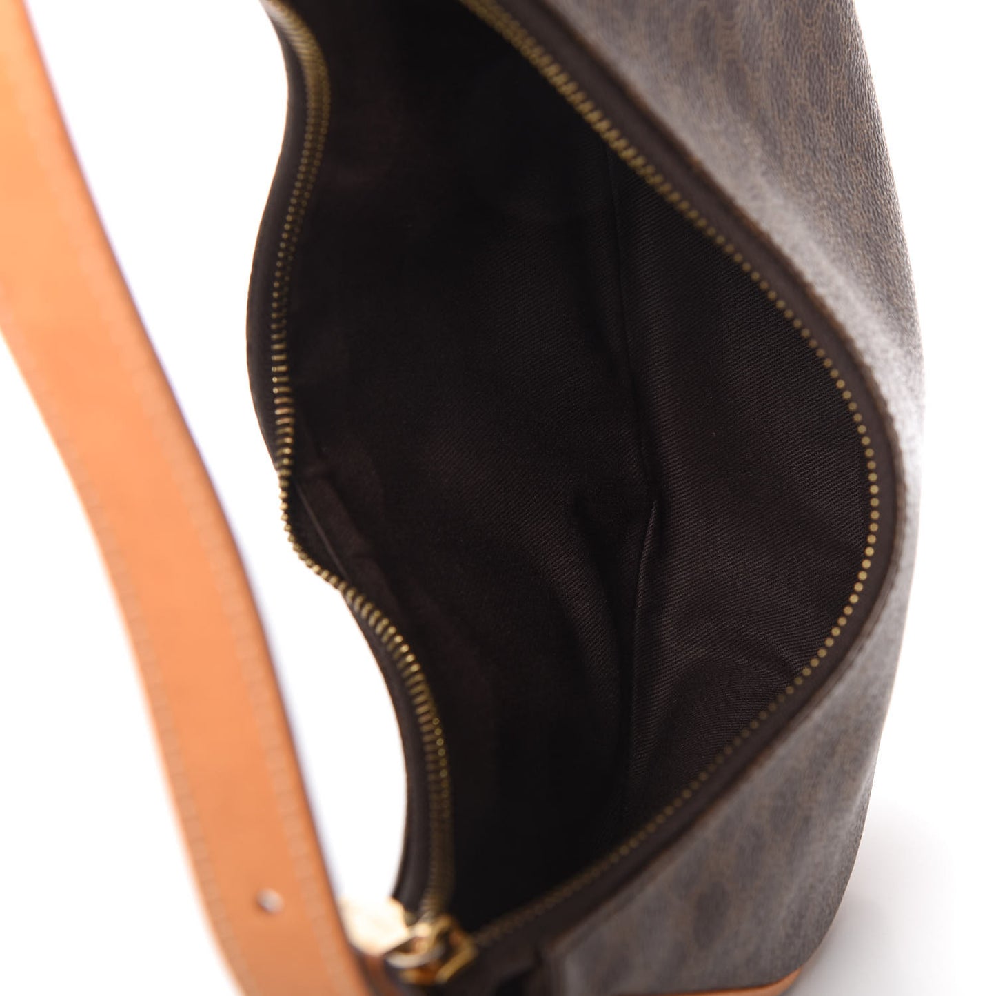 Canvas Calfskin Ava Triomphe Shoulder Bag