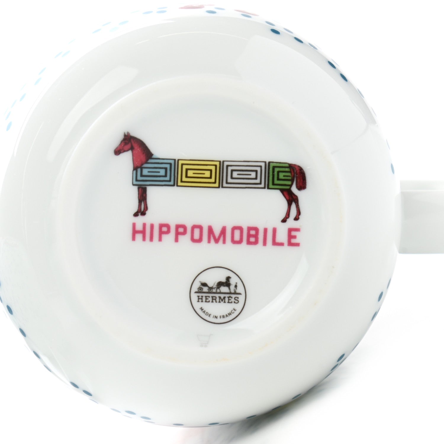 Hermes Porcelain Hippomobile Mug Set of 2 7 of 10