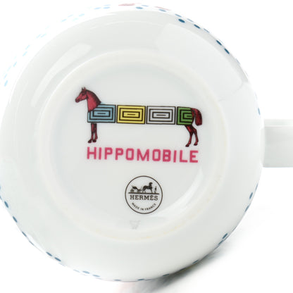 Hermes Porcelain Hippomobile Mug Set of 2 7 of 10