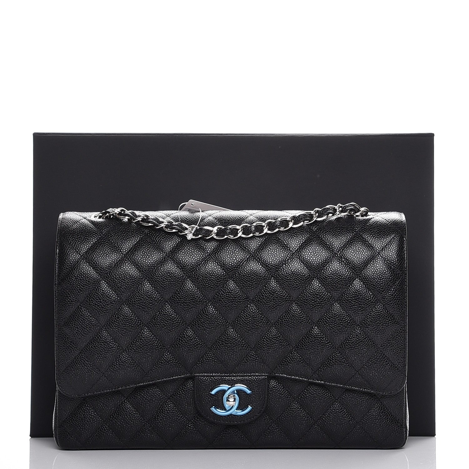 Chanel Caviar Quilted Maxi Double Flap Black 9 of 9
