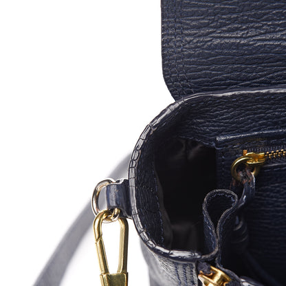 3.1 Phillip Lim 3.1 Textured Calfskin Mini Pashli Satchel Ink 9 of 16