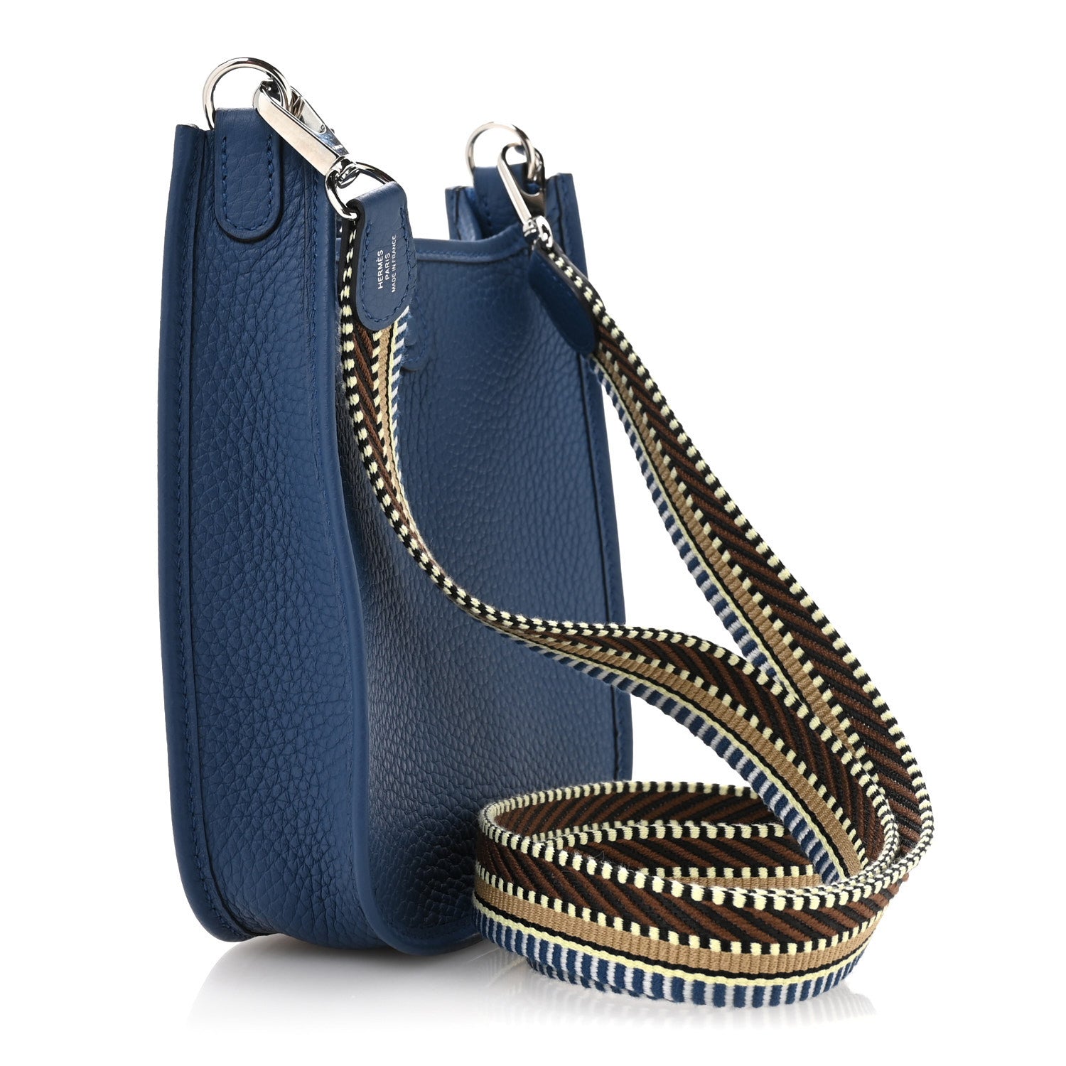 Hermes Taurillon Maurice Amazone Evelyne TPM Bleu Tie 3 of 11