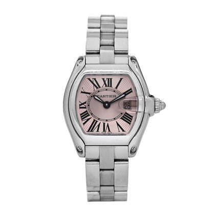 Cartier Stainless Steel 31mm Roadster Quartz Watch Pink 1 of 5