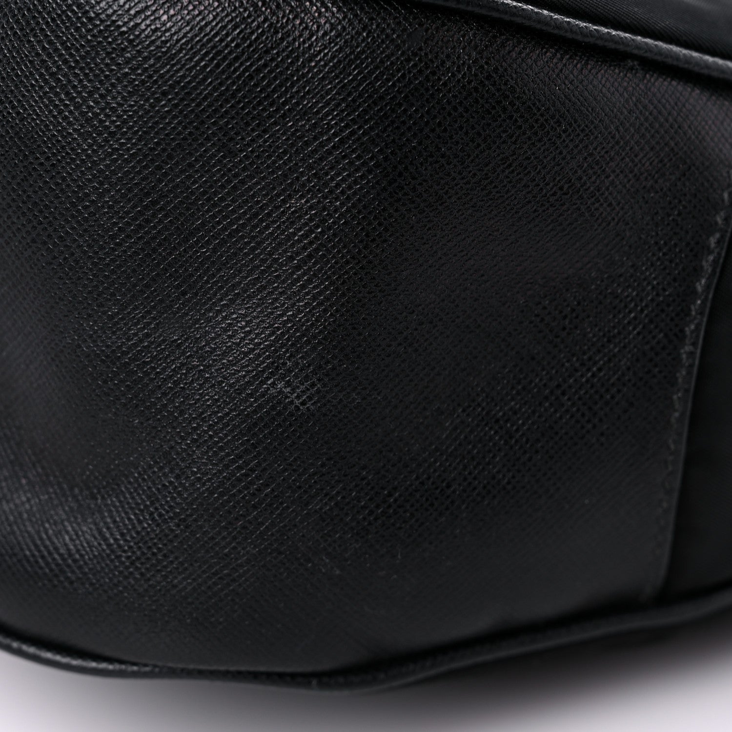 Prada Tessuto Nylon Saffiano Hobo Black 11 of 14