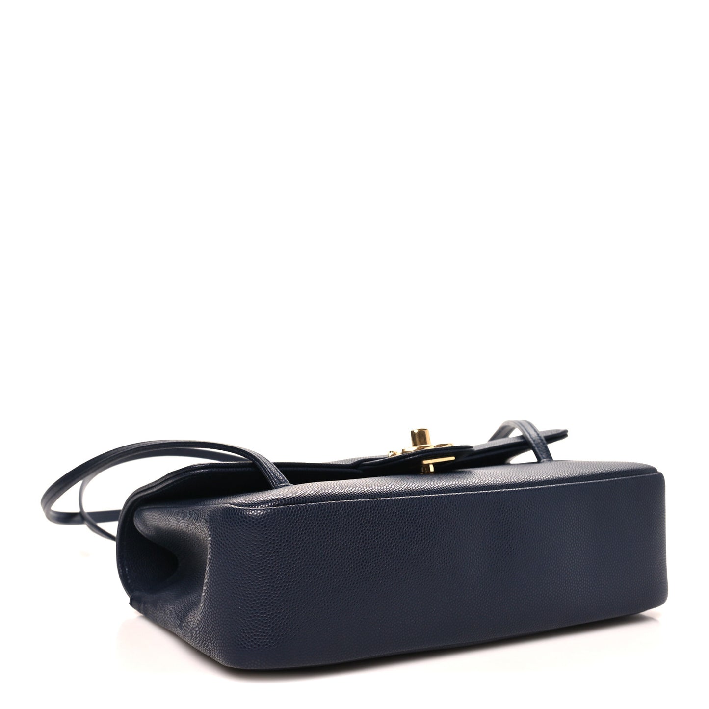 Shiny Caviar Preppy Coco Small Flap Navy