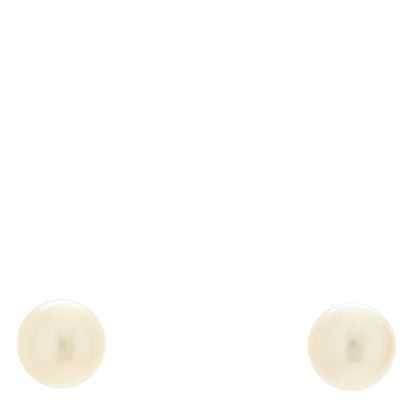 Mikimoto 18K White Gold 6.5-7mm Akoya Pearl Stud Earrings 1 of 4