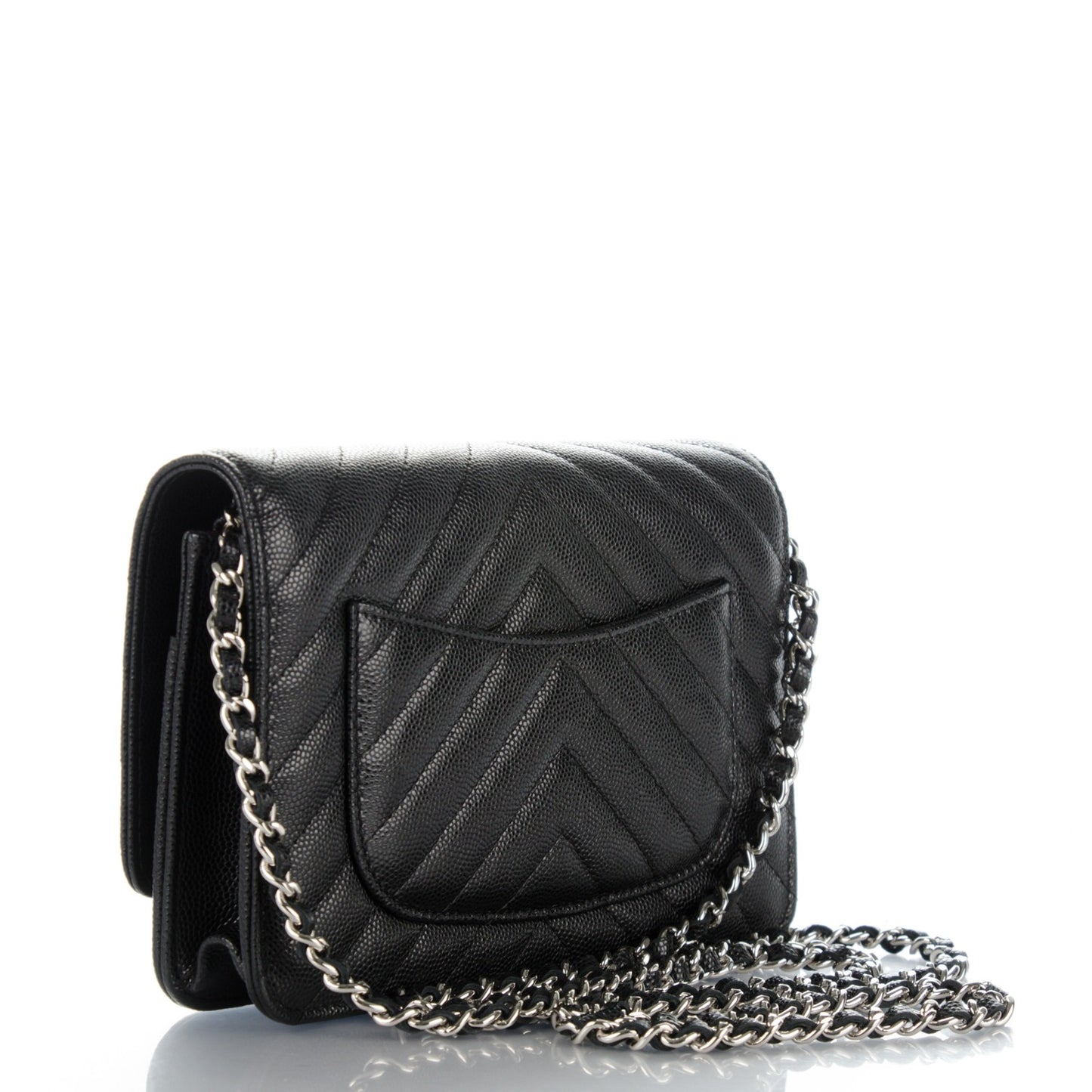 Caviar Chevron Wallet On Chain WOC Black