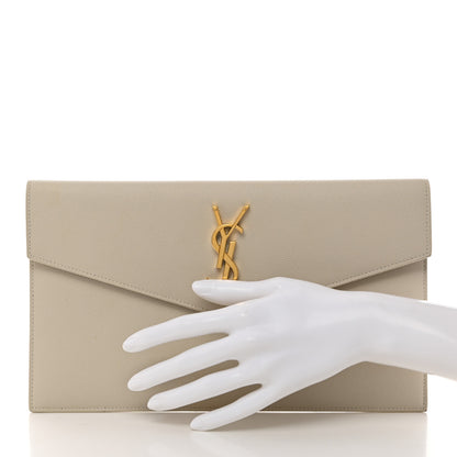 Saint Laurent Grain De Poudre Uptown Pouch Crema Soft 2 of 7