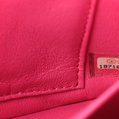 Chanel Lambskin Quilted Extra Mini Flap Dark Pink 7 of 10