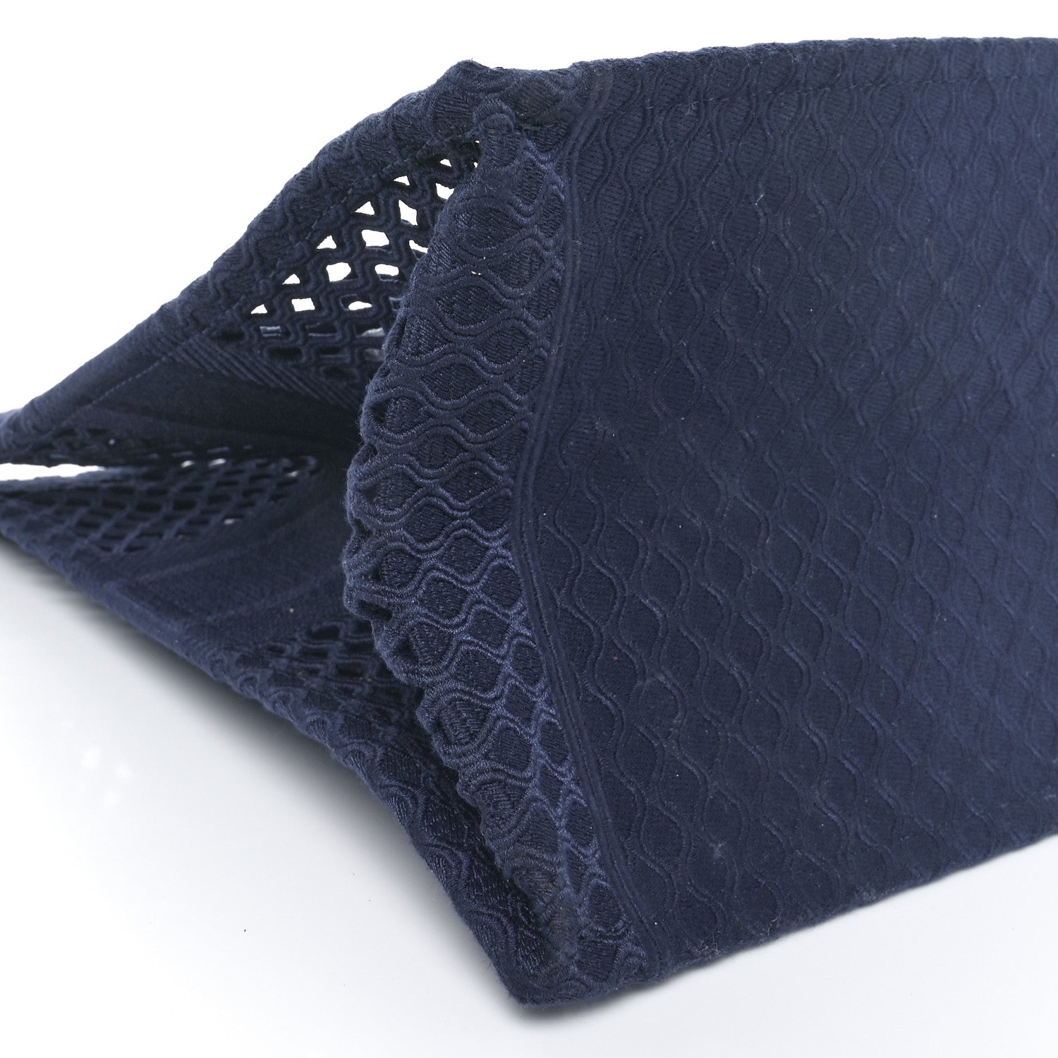 Christian Dior Mesh Embroidered Large Book Tote Navy Blue 6 of 7