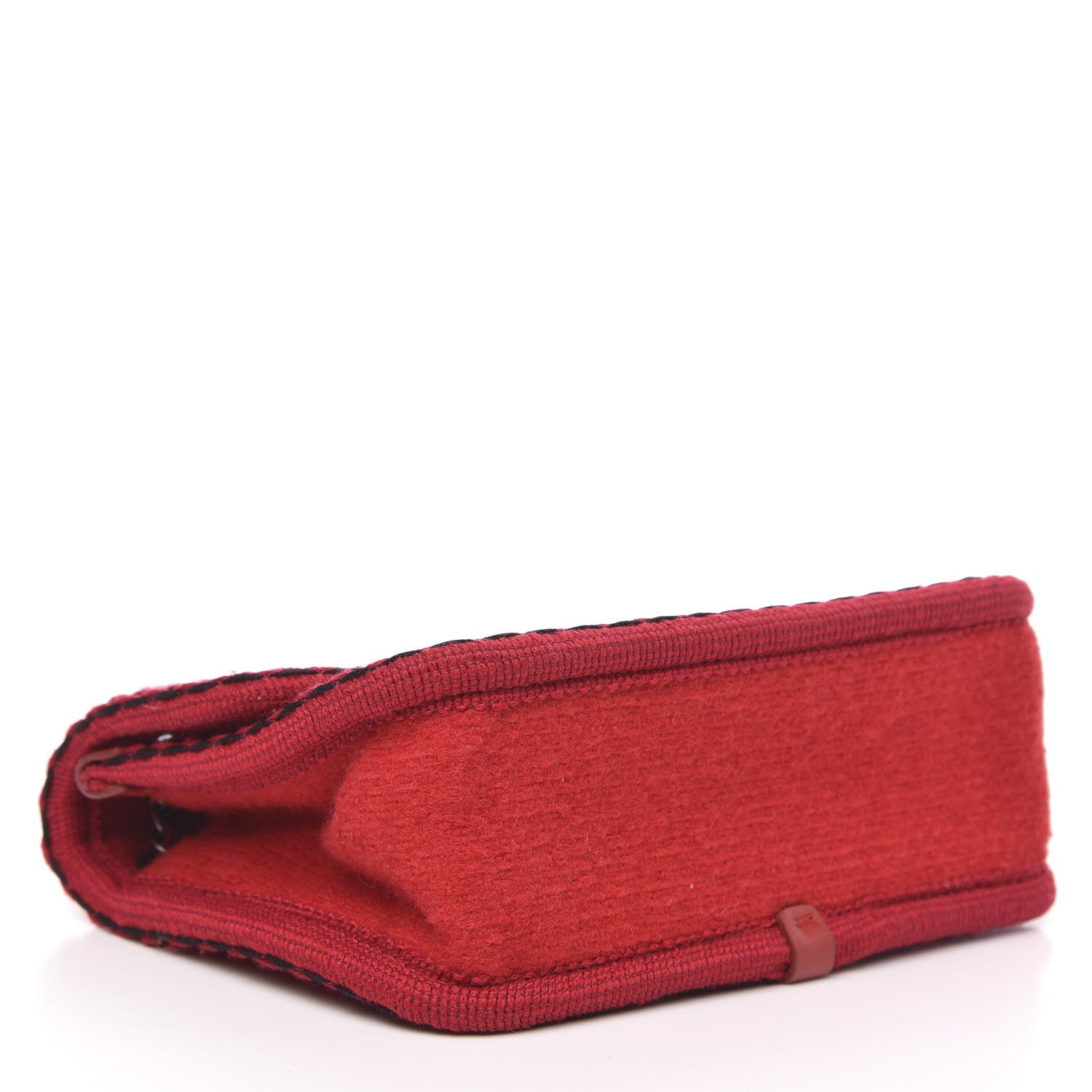 Chanel Wool Quilted Mini Edelweiss Single Flap Red 4 of 10