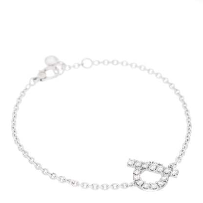Hermes 18K White Gold Diamond Finesse Bracelet SH 1 of 4