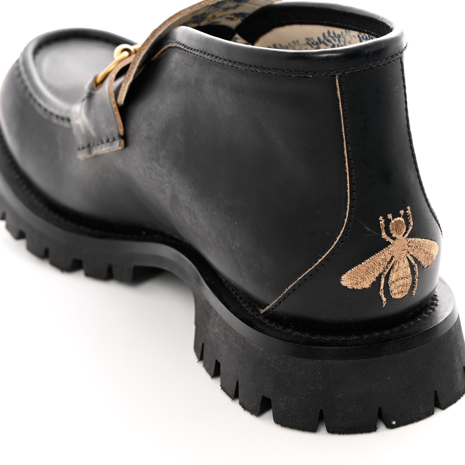 Gucci Cordovan Lux Mens Harald Horsebit Ankle Boots 10 Black 10 of 13