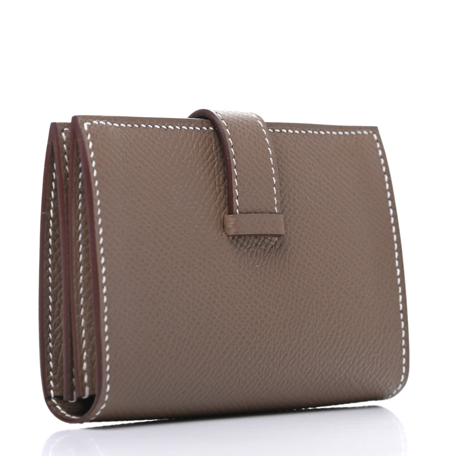 Hermes Epsom Bearn Card Holder Wallet Etoupe 3 of 8