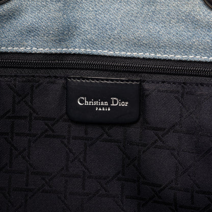 Christian Dior Denim Cannage Large Lady Dior Light Blue 8 of 12
