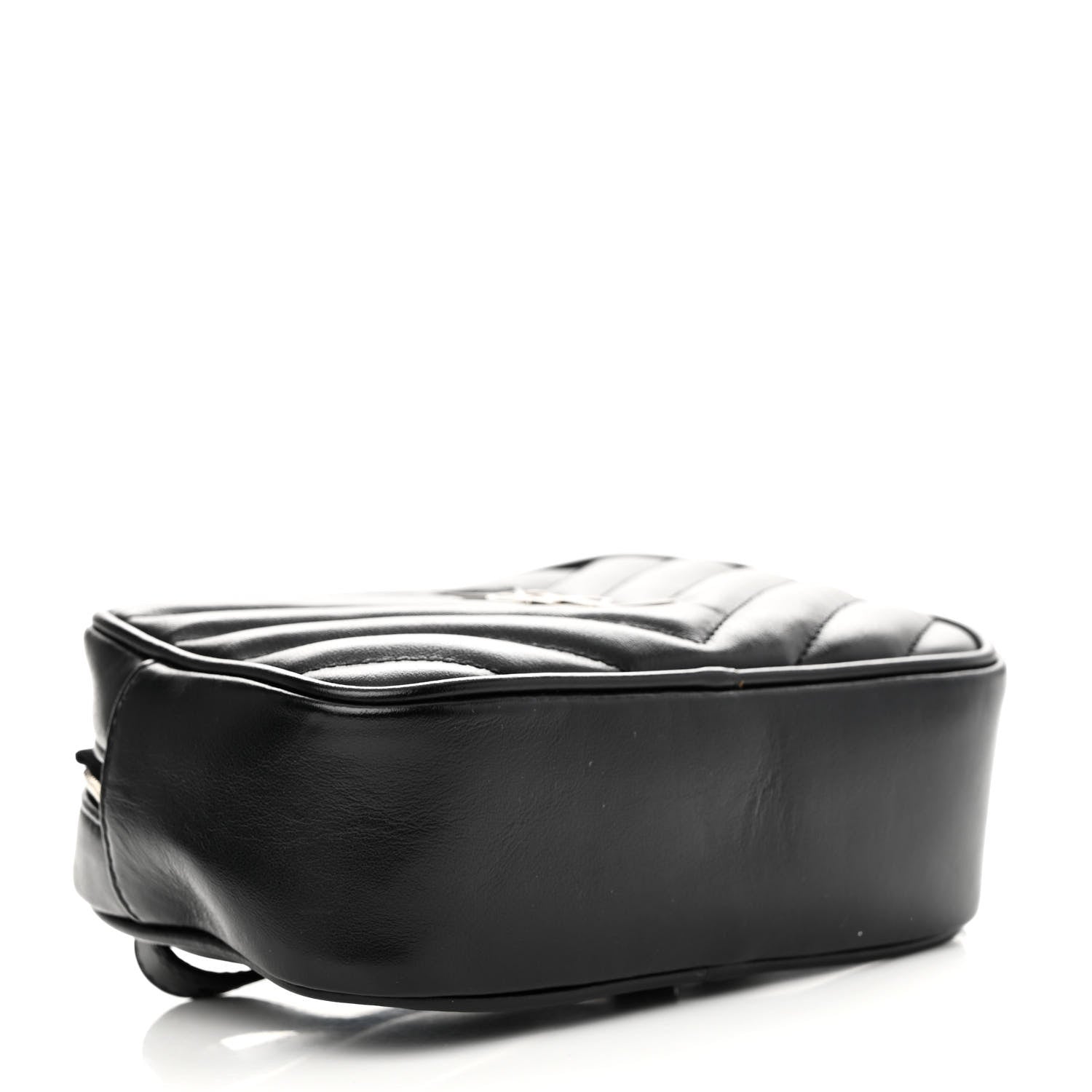 Saint Laurent Calfskin Matelasse Monogram Lou Belt Bag Black 4 of 8