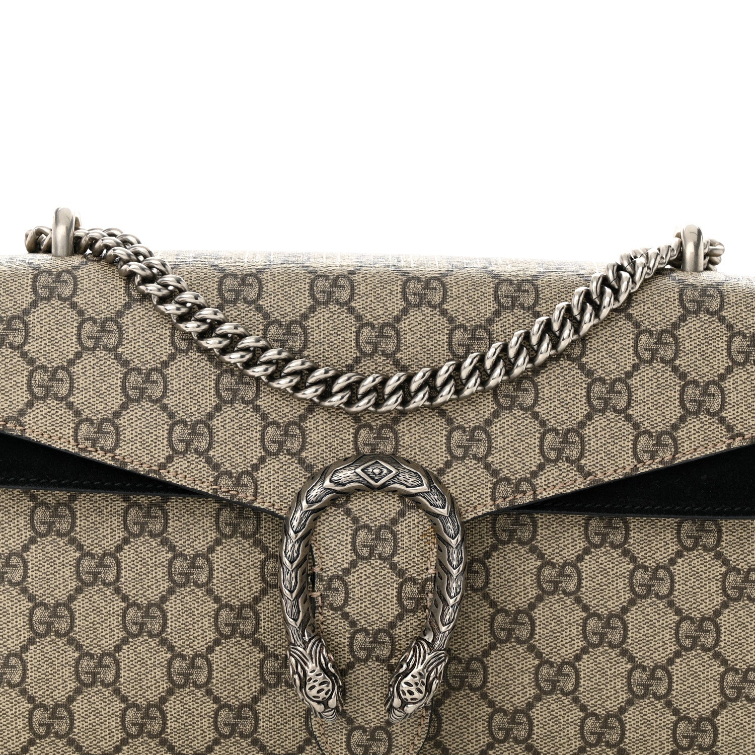 Gucci GG Supreme Monogram Small Dionysus Shoulder Bag Black 8 of 13