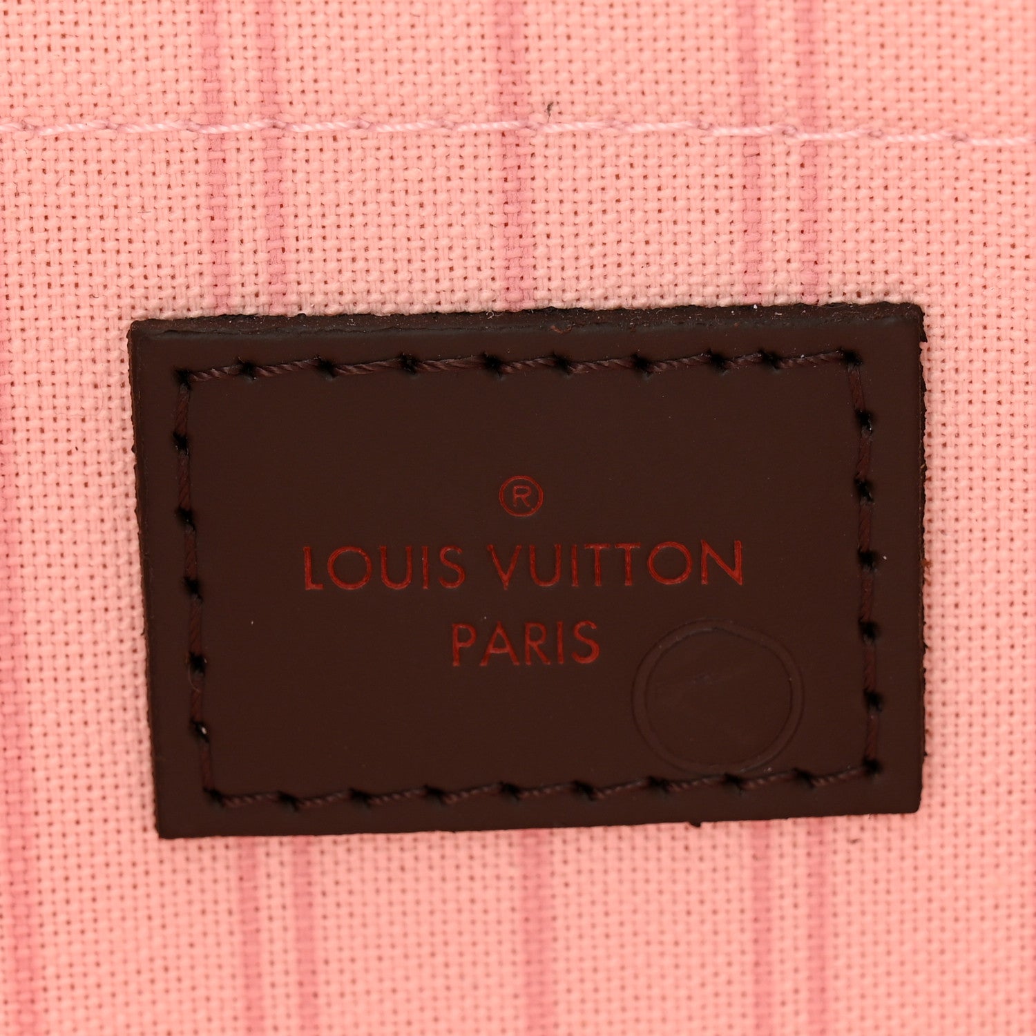 Louis Vuitton Damier Ebene Neverfull MM GM Pochette Rose Ballerine 6 of 10