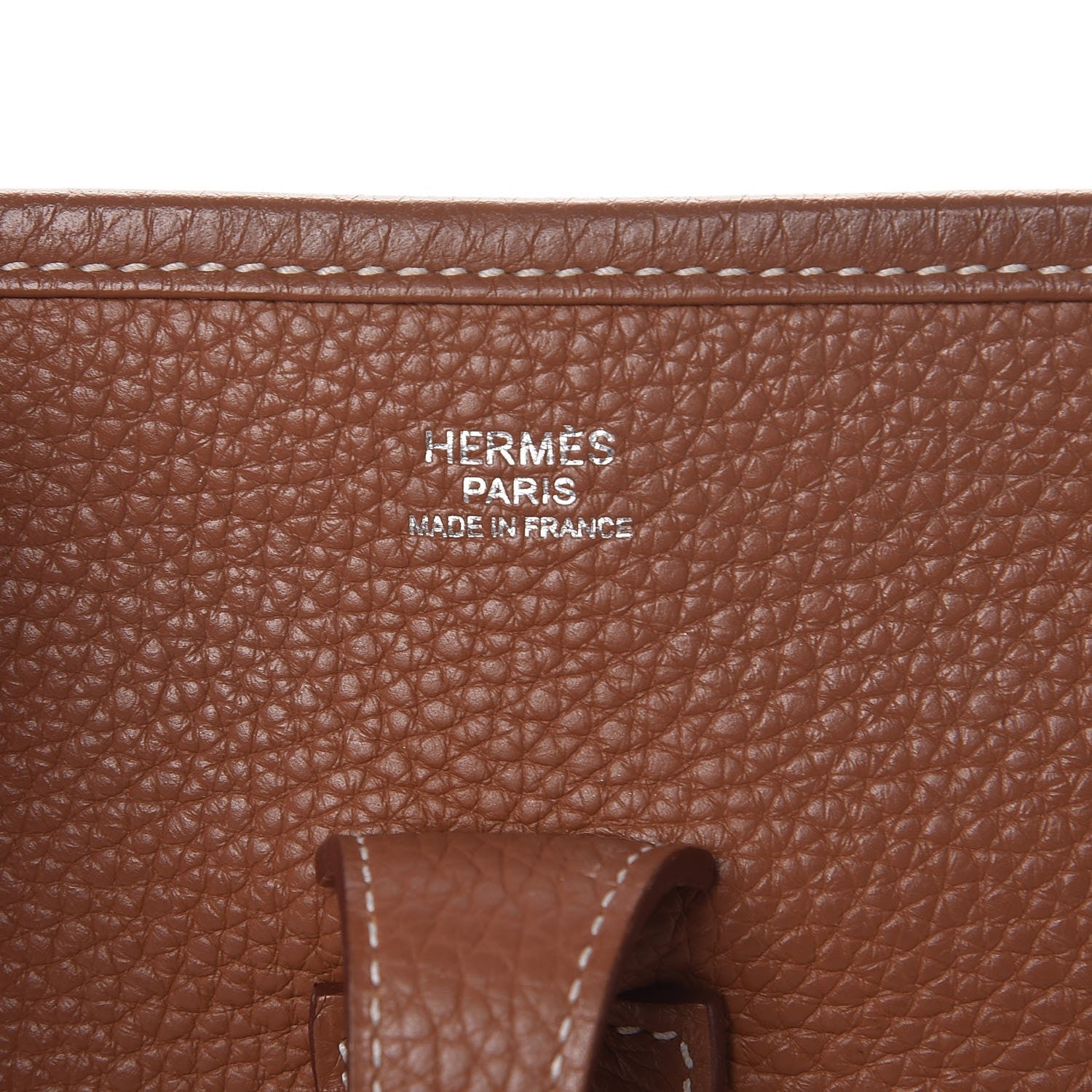 Hermes Taurillon Clemence Evelyne III PM Gold 7 of 9