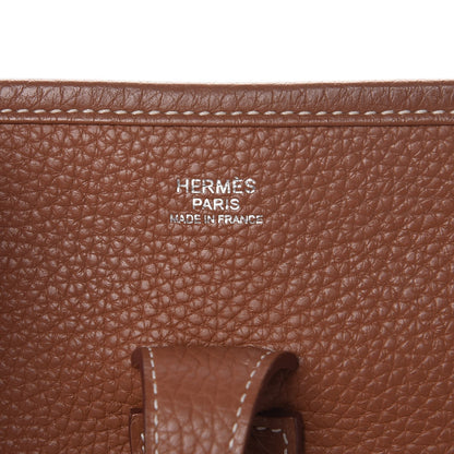 Hermes Taurillon Clemence Evelyne III PM Gold 7 of 9