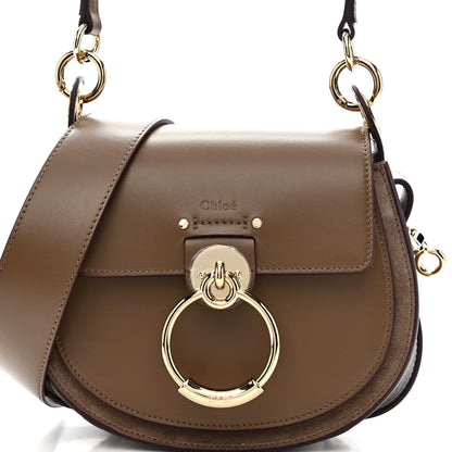 Chloe Calfskin Small Tess Bag Dark Nut 8 of 10