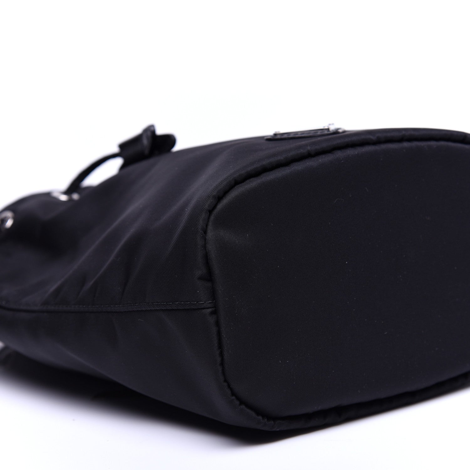 Prada Saffiano Tessuto Nylon Vela Bucket Wristlet Black 6 of 12